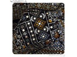 Black Embroidered Fabric by the yard Sewing DIY Crafting Embroidery Wedding Dress Costumes Dolls Cushion Covers Table Runner Indian Fabric